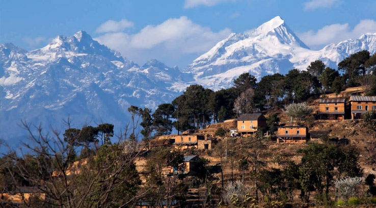 Langtang and Ganesh Himal view from Nagarkot